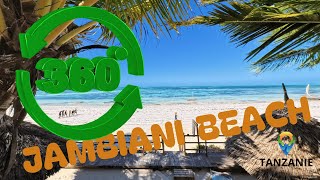 ZANZIBAR Plage JAMBIANI 360° Click Qualité Max  Best lecture [upl. by Quartus]