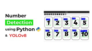 Number Detection System using Python amp YOLOv8  Live Number Detection through the Webcam [upl. by Yve]