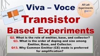 Transistor  Viva Voce  Practical File [upl. by Ilegna]