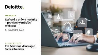 Daňové a právní novinky – pravidelný měsíční webcast [upl. by Mackoff]