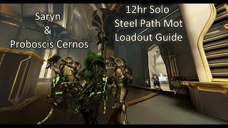 12hr Level 9999 Solo Saryn Steel Path Survival Build Guide [upl. by Rosalie895]