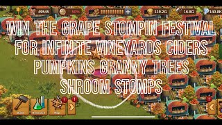 Create Infinite Vineyards Grannys Shrooms and Pumpkins With the Tiny Grape Stompin Festival [upl. by Lledra537]