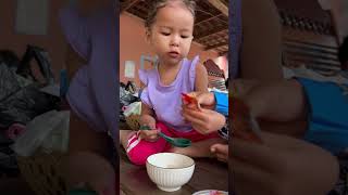 Tomato sauce Fan😁😆 cutebaby eating sauce [upl. by Stanzel]