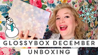 Glossybox December 2024 unboxing Christmas box reveal [upl. by Gabriel]