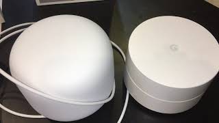 GooGle Nest AC2200 Wifi router Snow GA00595US 6382499 122019 [upl. by Lindo]