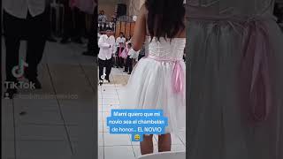 Quinceañera y el novio de chambelán viral [upl. by Aivart]