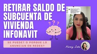 Retirar saldo de subcuenta de vivienda Infonavit [upl. by Anyotal]