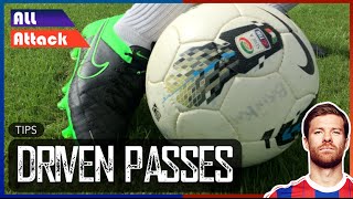 Long Pass Technique Football Driven Passes  Tips [upl. by Beal132]