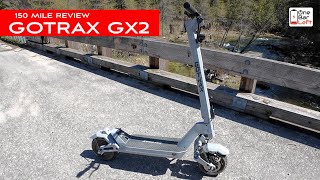 GoTrax GX2 Dual Motor Electric Scooter  150 Mile Review [upl. by Azeria]