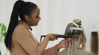 How to apply Keratin Extensions  Nail Hair  Rapunzel of Sweden [upl. by Lerraf]