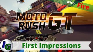 Moto Rush GT First Impression Gameplay on Xbox with Fire [upl. by Ashmead]