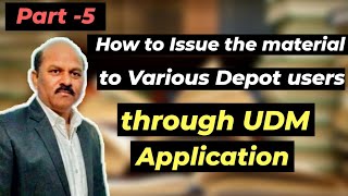 How to Issue the Material to various users through UDM Application part 5 in hindi by Yash Karan [upl. by Yeliw]