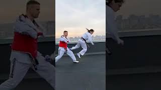 Battle between highly skilled martial artists with black belts viral shortvide [upl. by Rehoptsirhc10]