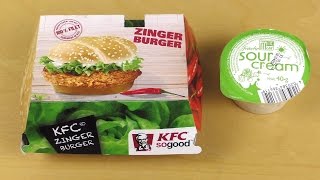 KFC Fire Zinger Coleslaw Burger amp Chicken Bites [upl. by Riatsala499]