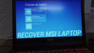 How to Recover MSI Laptop to Original Factory Settings Without Losing Data [upl. by Pol]