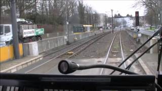 Straßenbahn Mülheim Führerstandsmitfahrt Linie 102 [upl. by Paige]