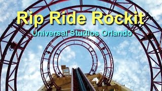 Rip Ride Rockit Front Seat HD POV Universal Studios Orlando [upl. by Laemaj540]