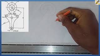 TANGENCYPROBLEMSinTechnicaldrawingEngineeringdrawing360p [upl. by Enelyt]