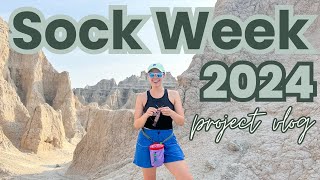 knitting a sock in one week  Sock Week 2024 Vlog [upl. by Eitisahc]