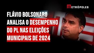 Flávio Bolsonaro analisa o desempenho do PL nas eleições municipais de 2024 [upl. by Eserahs]