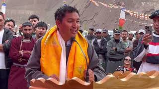 Former MP Jamyang Tsering Namgyal  declare Sham district  Khaltsi Zerthang 30082024 [upl. by Nnav]