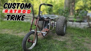 CHEAP RAT ROD TRIKE BUILD  FOR MY DISABLED BROTHER [upl. by Llehctim645]