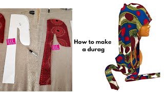 How to cut and sew a durag headpiece wearlala [upl. by Nivri]