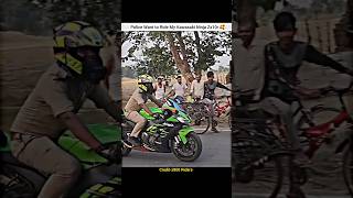 Police Want to Ride My Kawasaki Ninja Zx10rshorts bike rider police policevsbiker cops zx10r [upl. by Noiz]