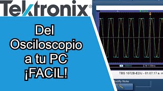 ⚠️⚡Capturar pantalla de osciloscopio con OpenChoice Tektronix⚠️⚡ [upl. by Theobald198]