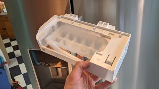 Whirlpool side by side refrigerator ice maker installation and testing [upl. by Evetta]