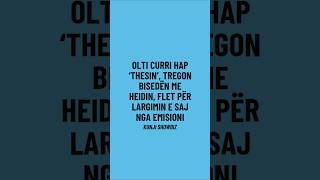 Olti Curri hap ‘thesin’ tregon bisedën me Heidin flet për largimin e saj nga emisioni [upl. by Ibok]