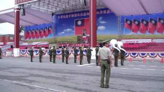 中華民國國歌國旗歌演奏 National anthem 2010 雙十國慶總統府 [upl. by Akima]