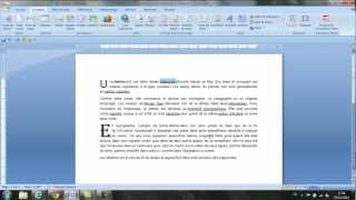 Cours et exercices sur les lettrines et liens hypertextes sur word cours gratuit [upl. by Kaasi]