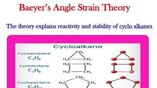 Baeyers strain theoryAngle strain theory [upl. by Akeimat]