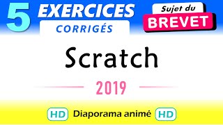 Brevet Maths exercices corrigés Scratch 2019 [upl. by Aniat]