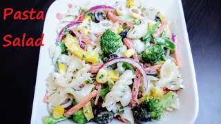 HEALTHY PASTA SALAD RECIPE  Italian Salad Dressing  Creamy Macaroni Salad  Quick Salad Recipes [upl. by Hampton832]