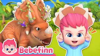 Triceratops The DinosaurㅣEP132ㅣBebefinn Nursery Rhymes and Kids Songs [upl. by Neerbas]