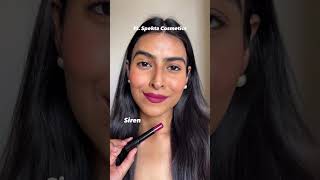 Spekta Matte Lipstick swatches on wheatish skin tone indianmakeup lipstick [upl. by Kaylee]