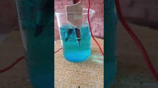 Electrolysis of Cuso4exeprimentChemistryRWATUITIONCLASSES [upl. by Eltotsira]