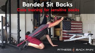 Core training for back pain Banded hip hinge [upl. by Maretz]