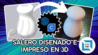 Selero diseñado con SketchUp e impreso en 3D 😲🧂 [upl. by Karlens]