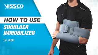 How to Wear amp When to use Vissco Shoulder Immobilizer [upl. by Nevart240]