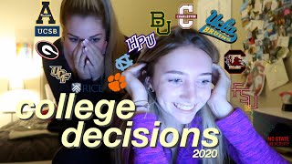 COLLEGE DECISION REACTIONS 2020 UNC CLEMSON UCLA UGA  MORE [upl. by Assetnoc]