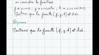 Espaces vectoriels Bac2 science math exercice9 [upl. by Alenairam]