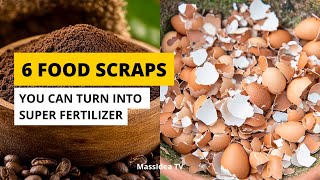 6 Awesome Food Scraps You Can Turn into Super Fertilizer [upl. by Chamkis199]