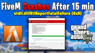 ntdlldll Fivem Crash Fix How To Fix Fivem Crash After 15 min playing [upl. by Dachi]