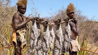 Hadzabe Tribe  Catching and Eating Wild Cats [upl. by Varney]