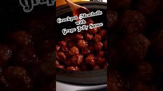 Crockpot Meatballs with Grape Jelly Sauce [upl. by Ibbie]