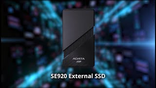 ADATA SE920 USB4 External SSD  Blazing Transfers amp Cooling at a Touch [upl. by Seale556]