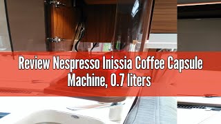 Review Nespresso Inissia Coffee Capsule Machine 07 liters Ruby Red by Krups [upl. by Marashio]